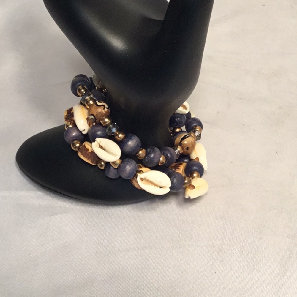 TOMMY BAHAMA PALO MIXED BEAD INDIGO BRACELET